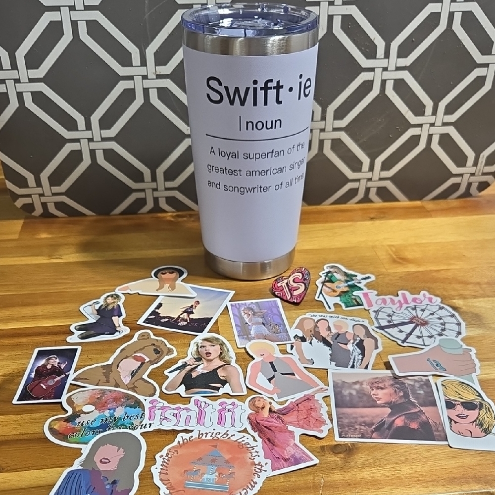Swiftie Tumbler with Stickers